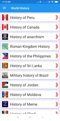 World History- war, relision, android App screenshot 2