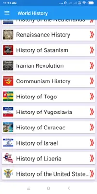 World History- war, relision, android App screenshot 3