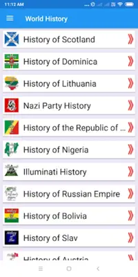 World History- war, relision, android App screenshot 7